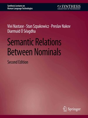 cover image of Semantic Relations Between Nominals